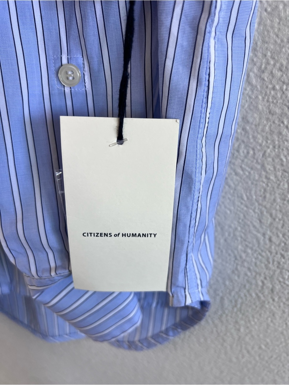 NWT Citizens of Humanity Women's Shay Shirt in Melissani Stripe Button Down - Picture 6 of 11